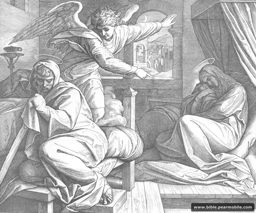 Матея 2:13 - Angel Tells Joseph to Flee to Egypt