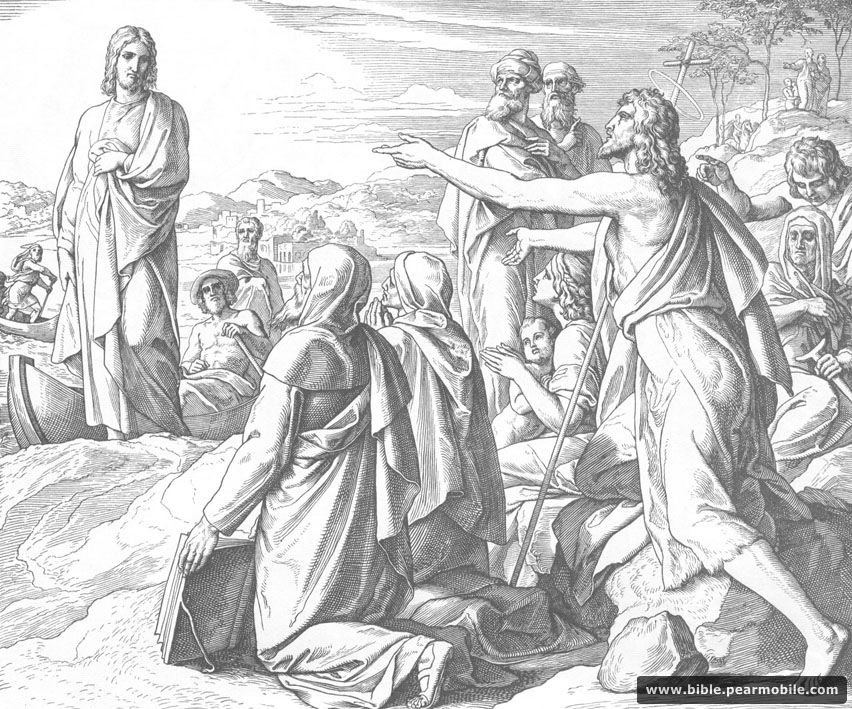 Jóhannesarguðspjall 1:36 - John Calls Jesus the Lamb of God