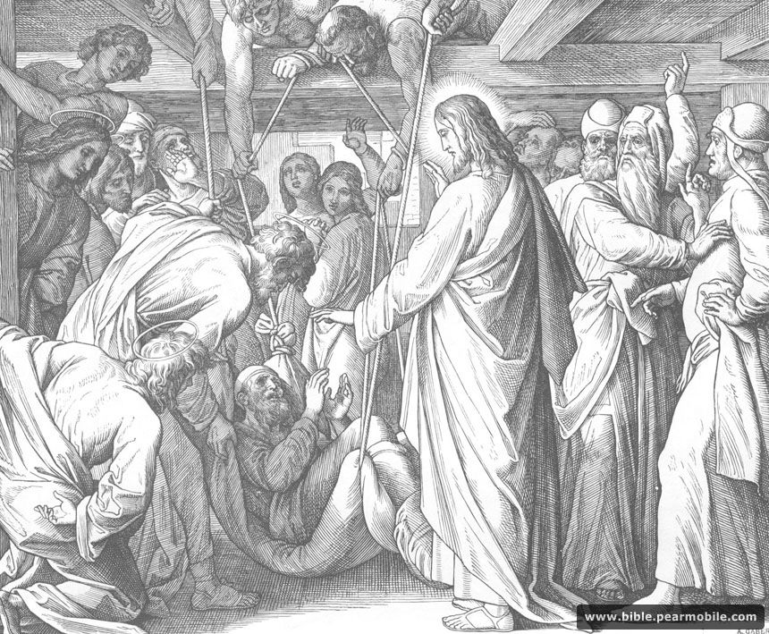 Luke 5:24 - Jesus Heals a Paralytic