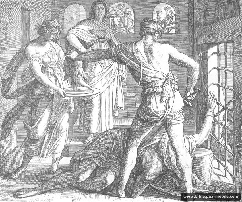 Evankeliumi Markuksen mukaan 6:28 - Beheading of John the Baptist