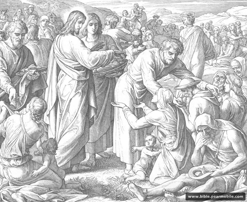 యోహాను సువార్త 6:11 - Jesus Feeds the 5000