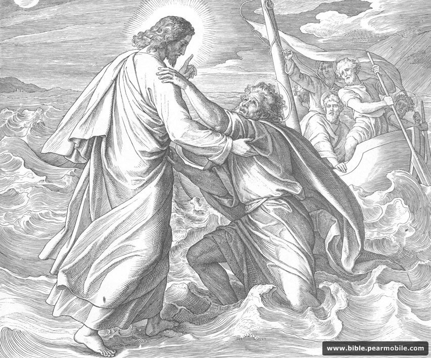 Mattheus 14:31 - Jesus Walks on Water