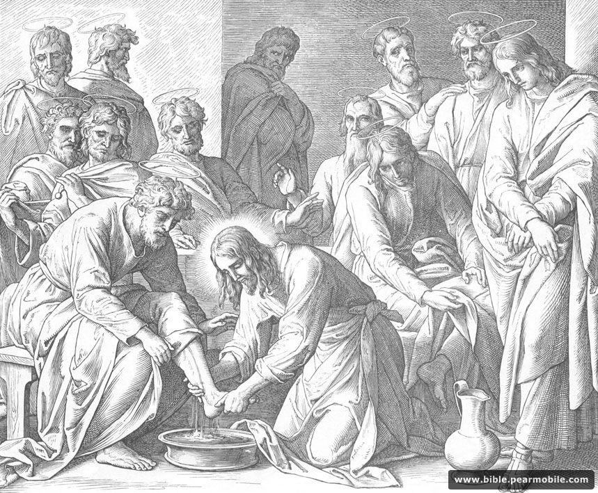 João 13:11 - Jesus Washing Disciples\' Feet