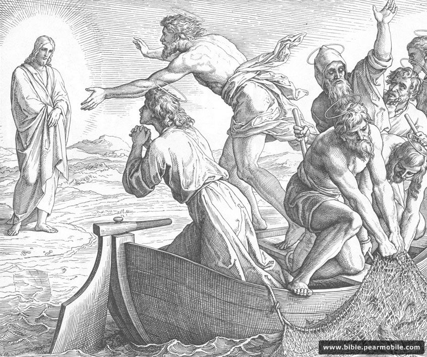João 21:7 - Jesus Appears on Sea of Galilee