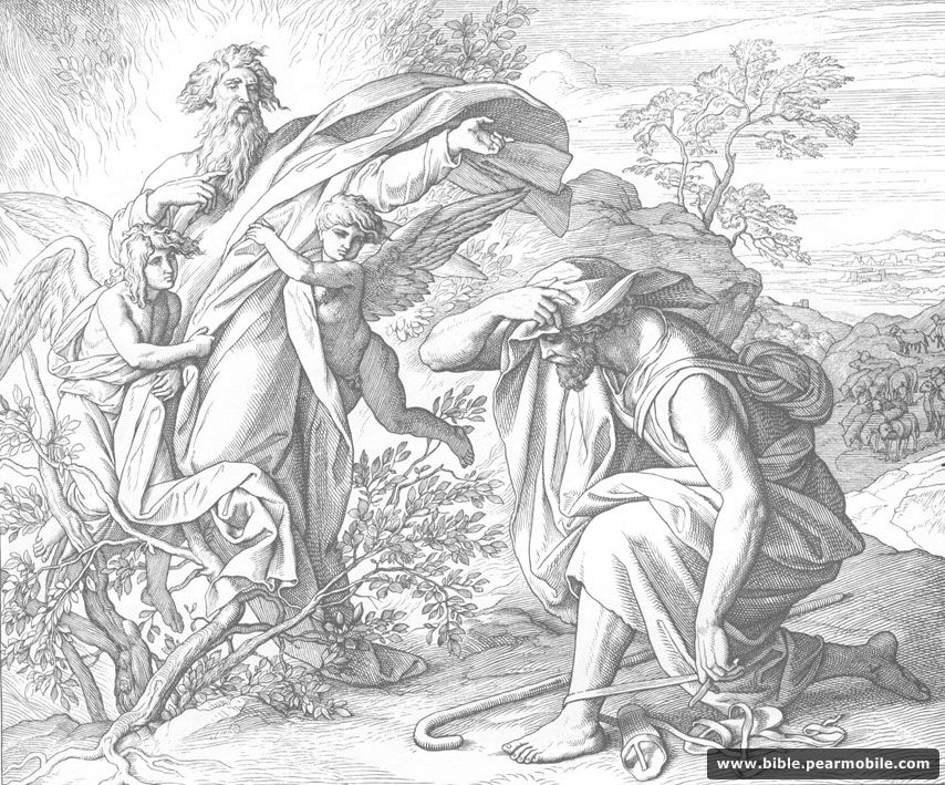 Eksodus 3:2 - Moses and the Burning Bush