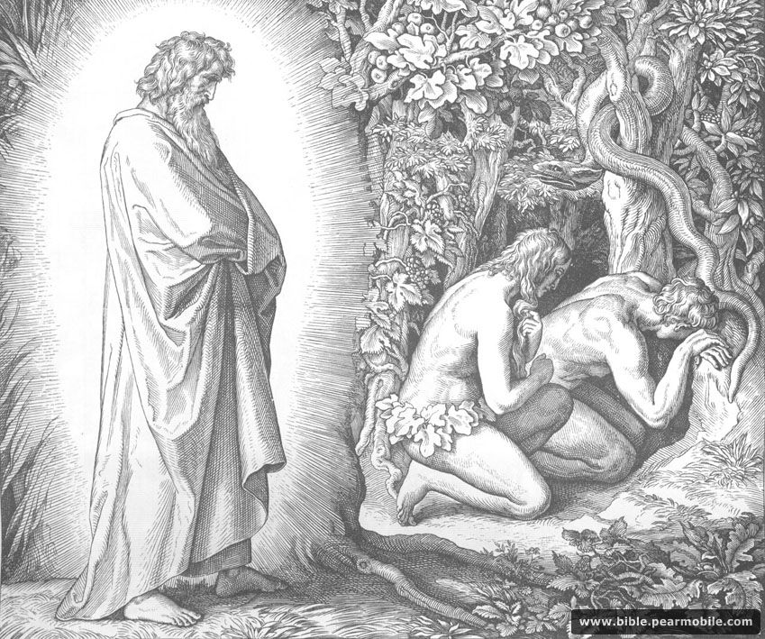 První Mojžíšova 3:9 - Adam & Eve Hide From God