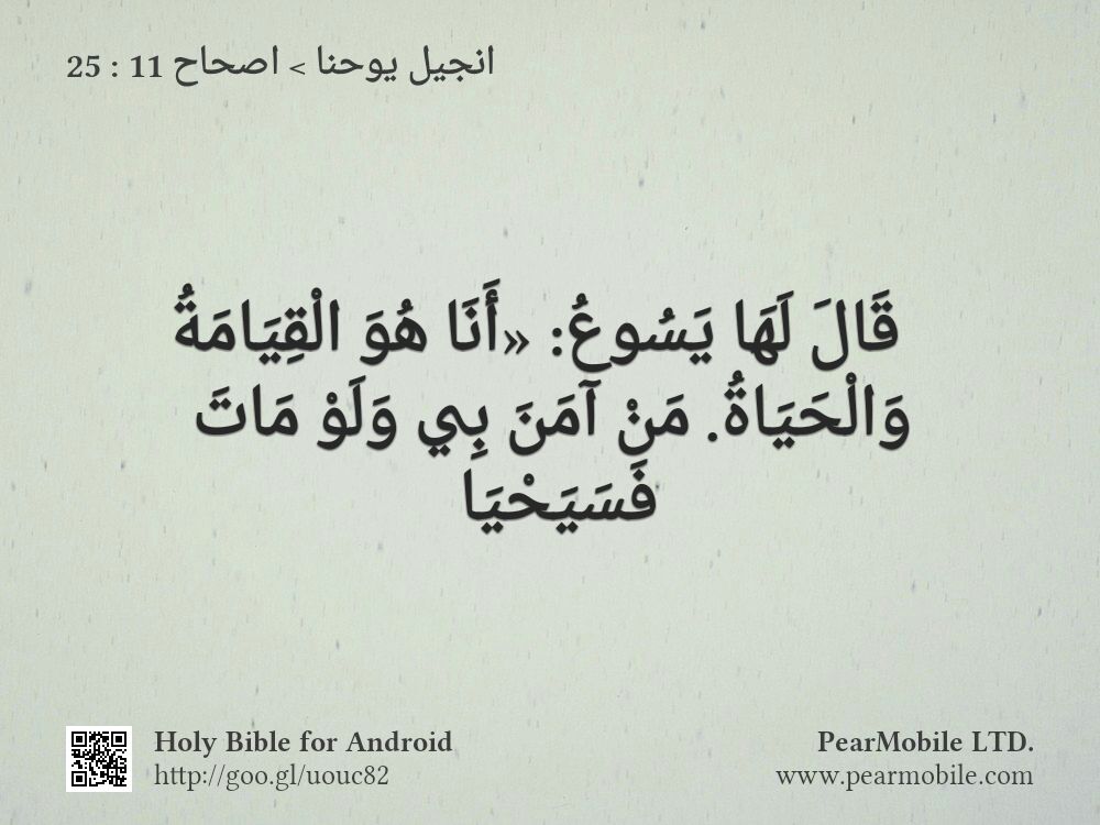 انجيل يوحنا, اصحاح 11:25