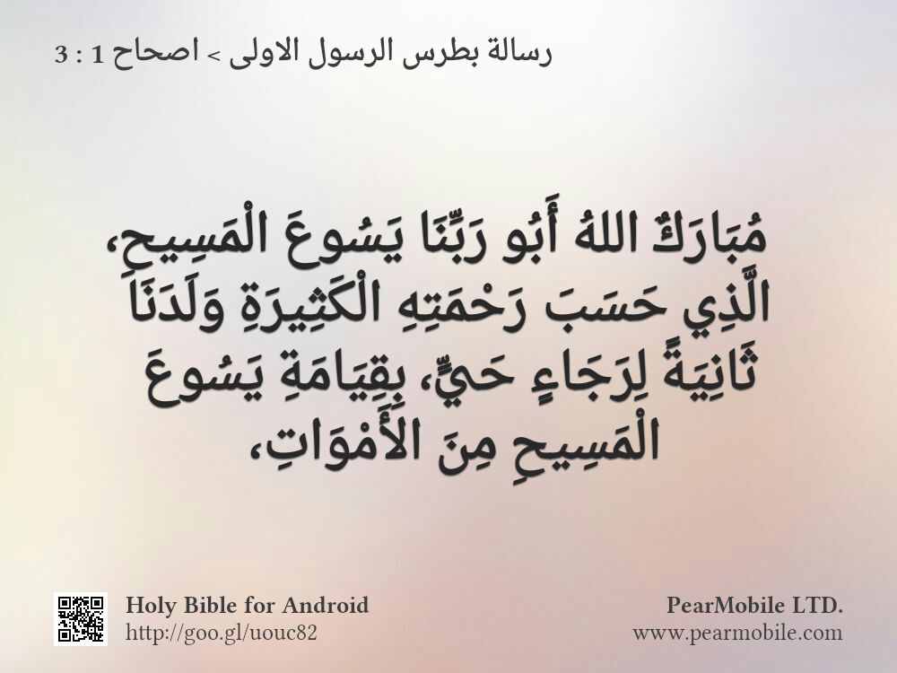 رسالة بطرس الرسول الاولى, اصحاح 1:3