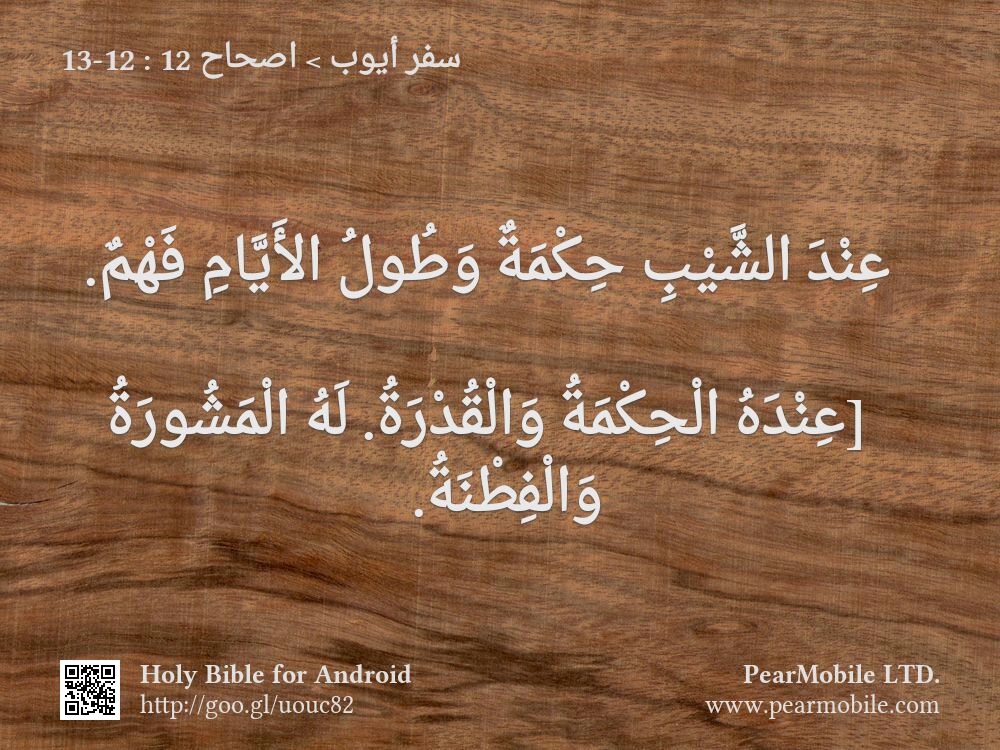 سفر أيوب, اصحاح 12:12-13