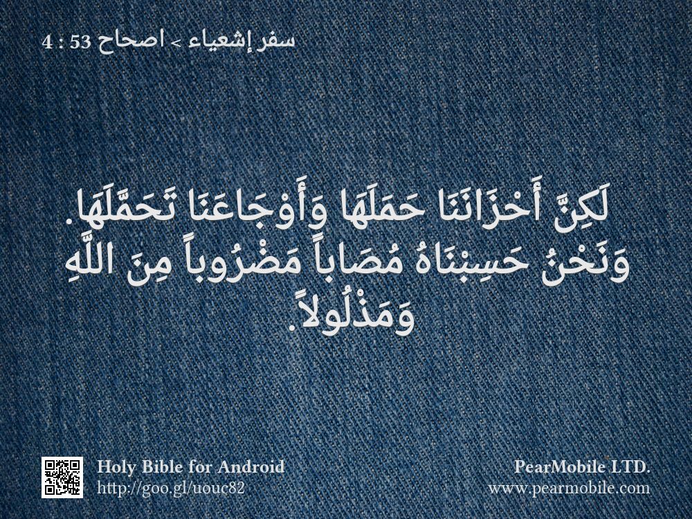 سفر إشعياء, اصحاح 53:4