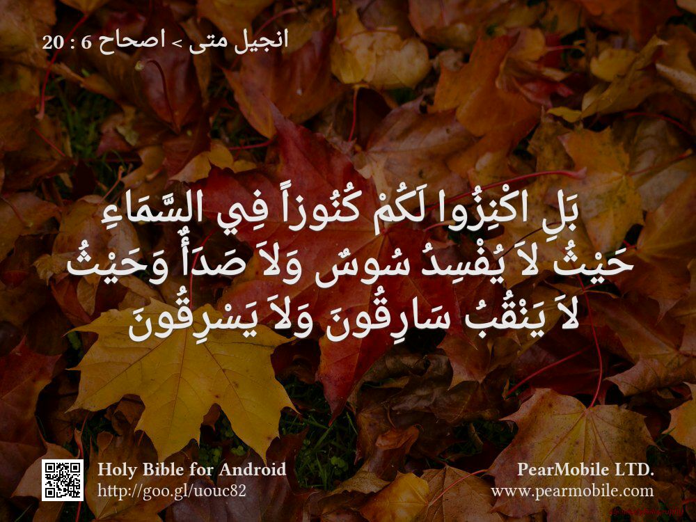 انجيل متى, اصحاح 6:20
