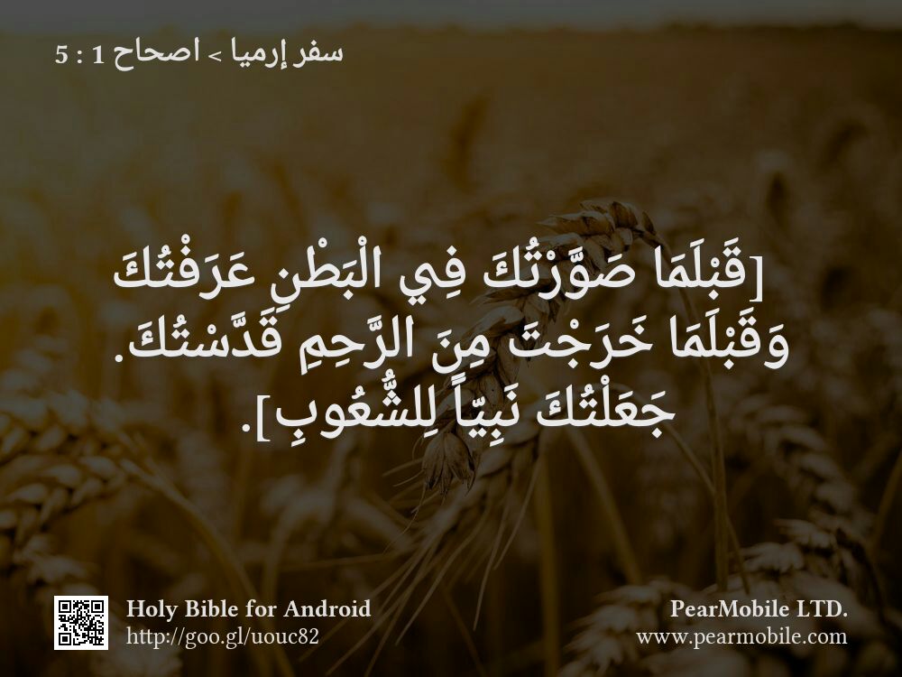 سفر إرميا, اصحاح 1:5