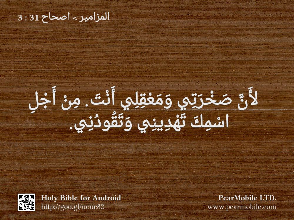 المزامير, اصحاح 31:3