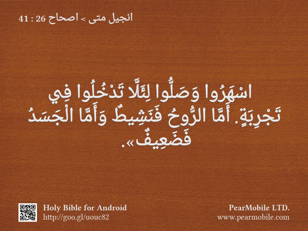 انجيل متى, اصحاح 26:41
