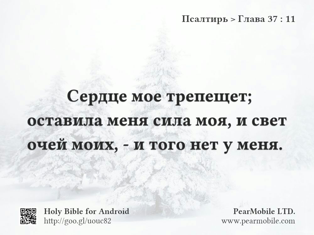 Псалтирь, Глава 37:11