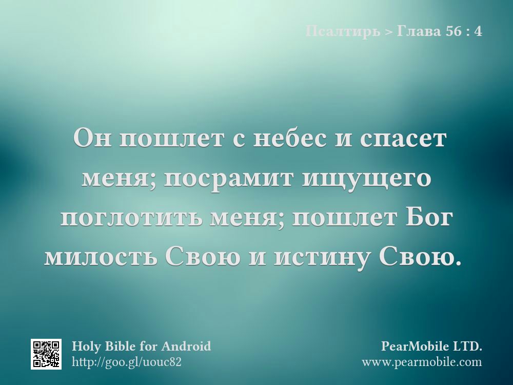 Псалтирь, Глава 56:4